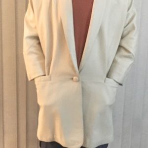 Ladies 3/4 length leather coat